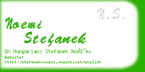 noemi stefanek business card